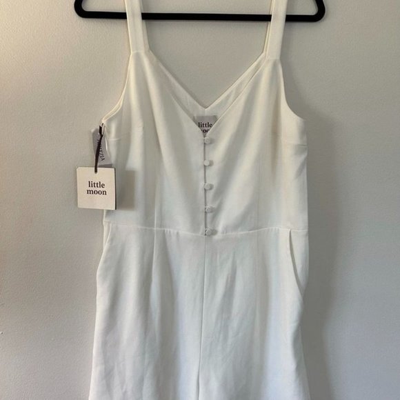 Aritzia Little Moon Petunia Romper (white) - Picture 1 of 4